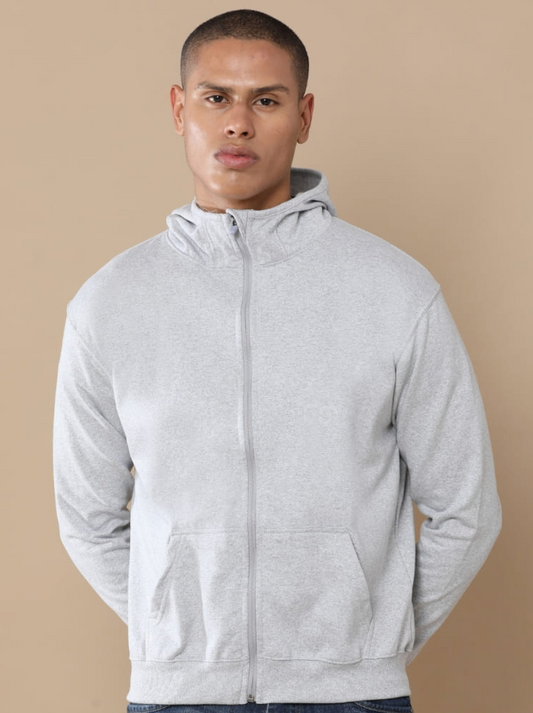Sustainable 2 in 1 Zipper Heather Grey