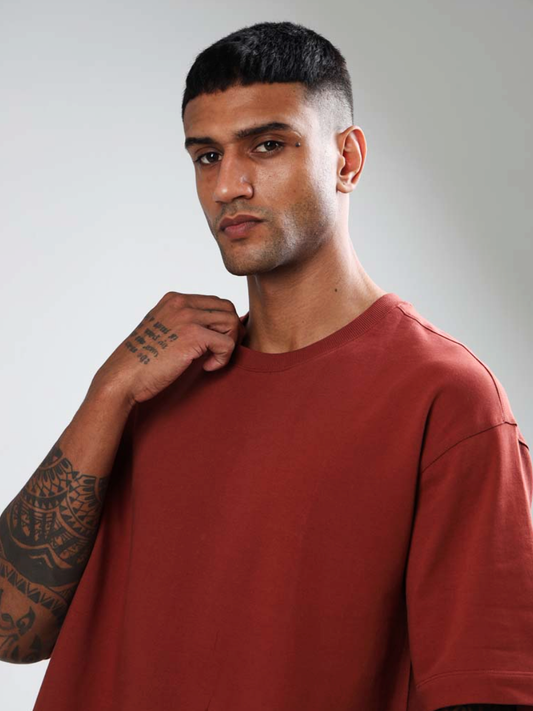Oversized Tee Rust