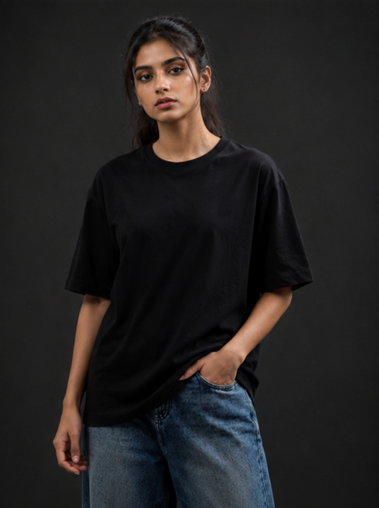 Oversized Tee Black For Women