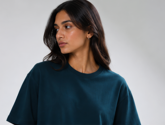 Oversized Tee Petrol For Women