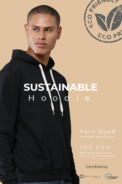 Sustainabe Hoodie Clasic Blalck