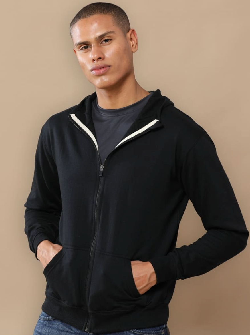 Sustainable 2 in 1 Zipper Clasic black