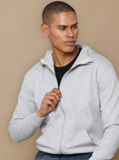 Sustainable 2 in 1 Zipper Heather Grey