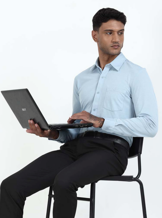 Premium Work Day Light Blue Shirt