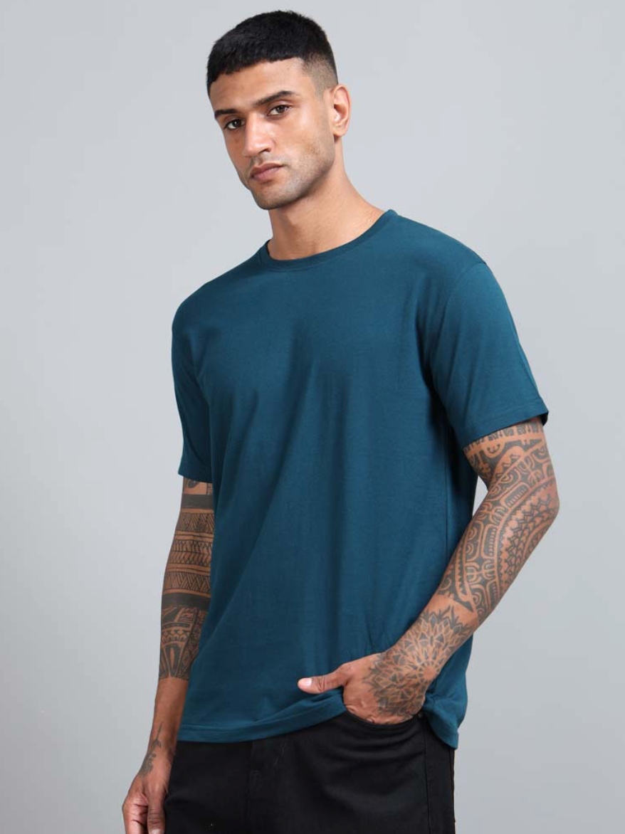 Premium Crewneck Petrol Blue