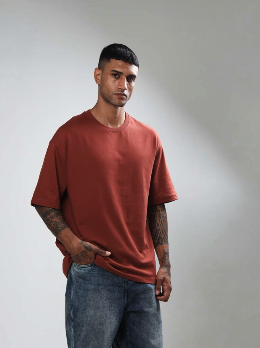 Oversized Tee Rust