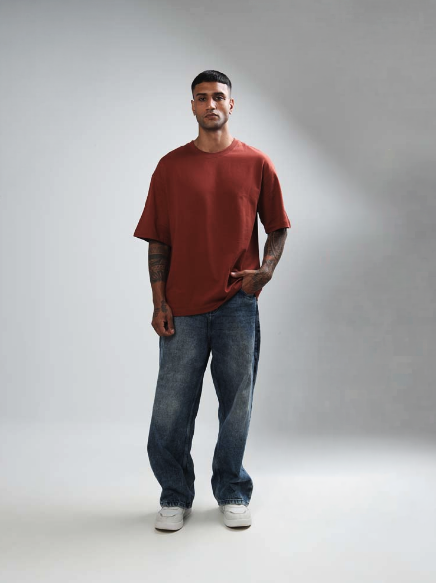 Oversized Tee Rust