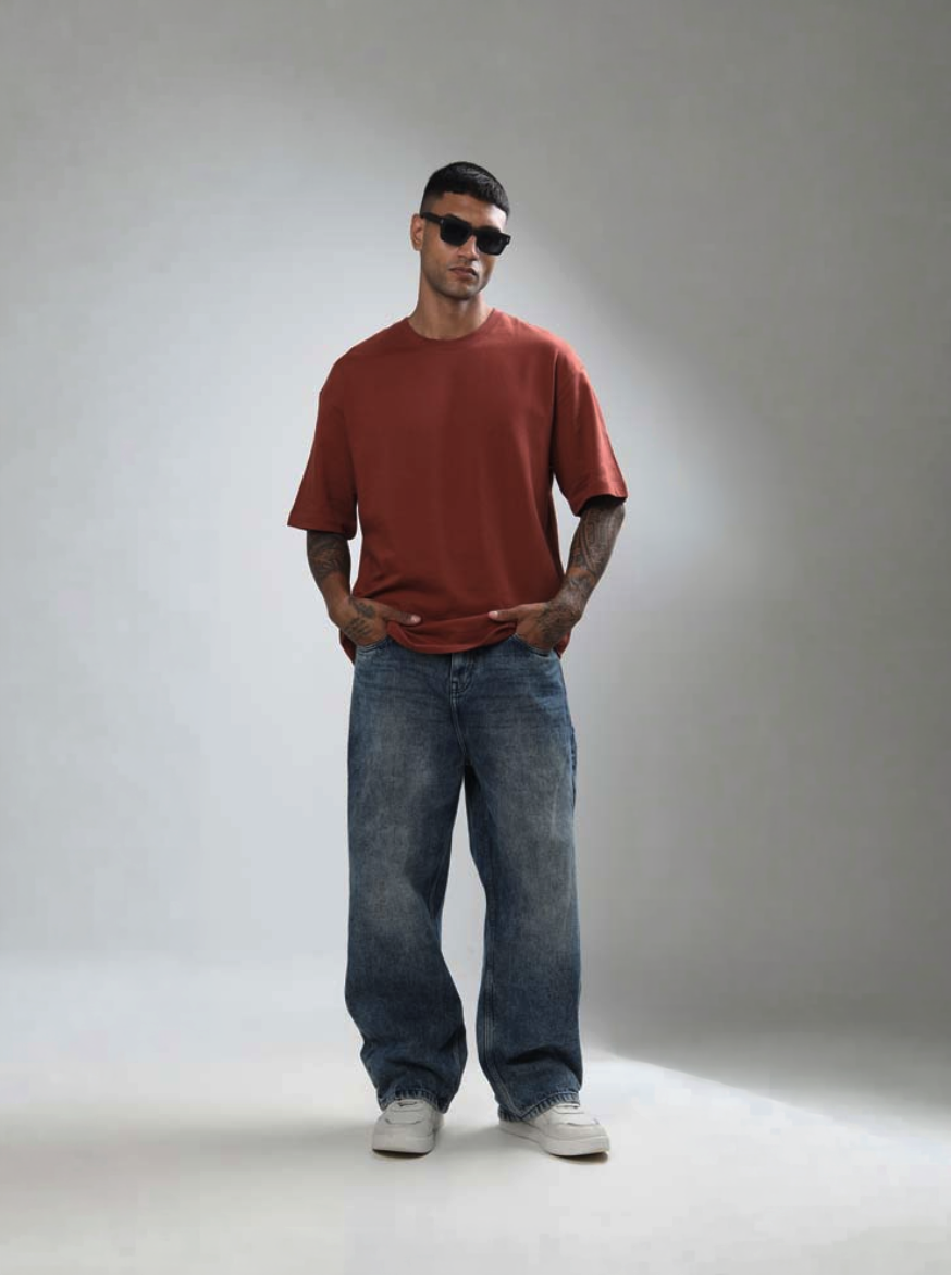 Oversized Tee Rust
