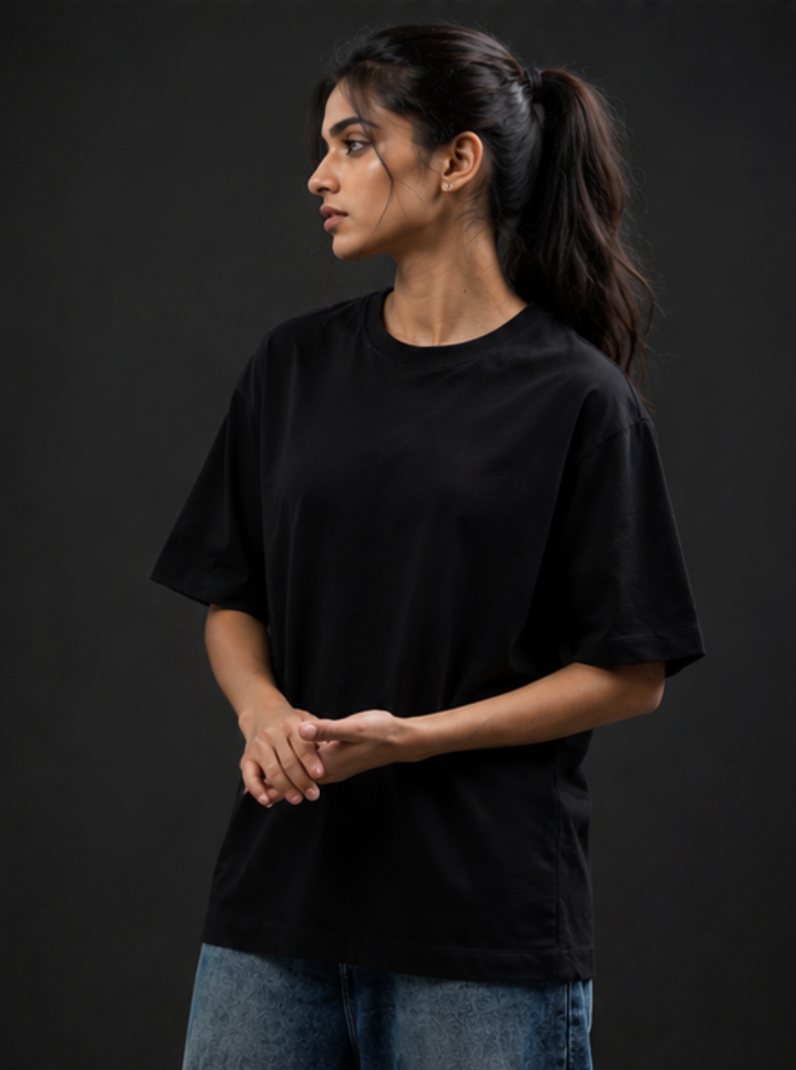 Oversized Tee Black For Women