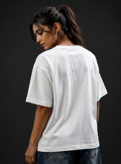 Oversized Tee White For Women