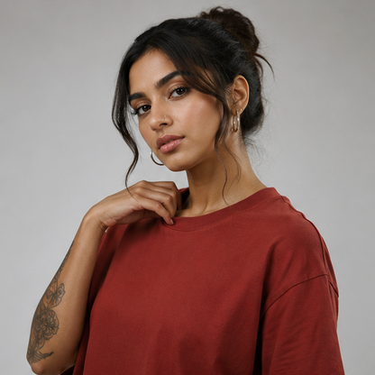 Oversized Tee Rust For Women