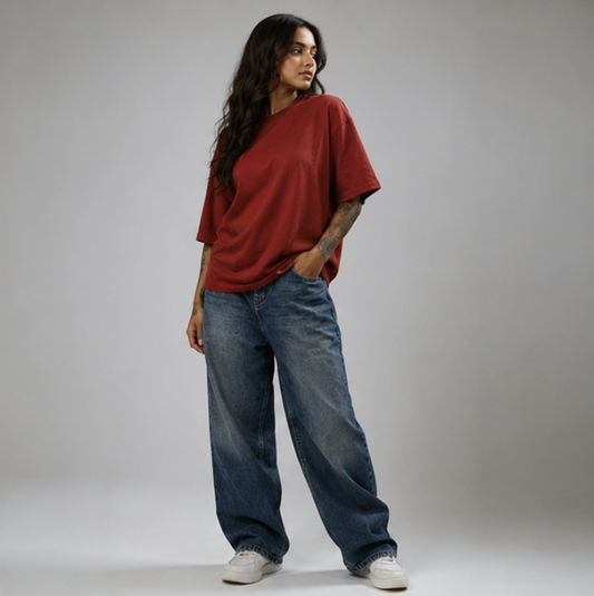 Oversized Tee Rust For Women