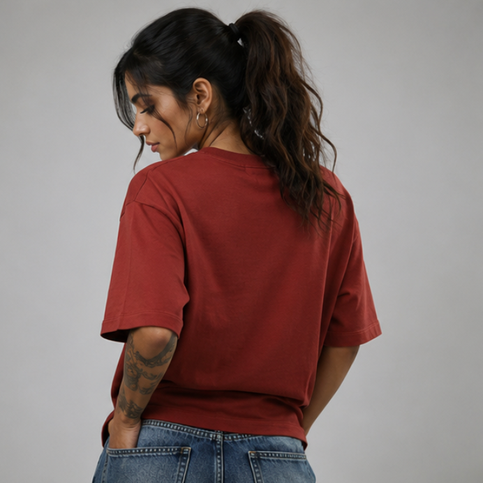 Oversized Tee Rust For Women