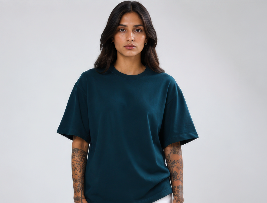 Oversized Tee Petrol For Women