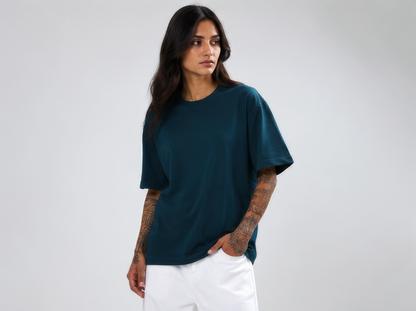 Oversized Tee Petrol For Women