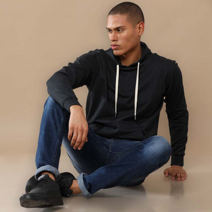 Sustainabe Hoodie Charcoal Melange