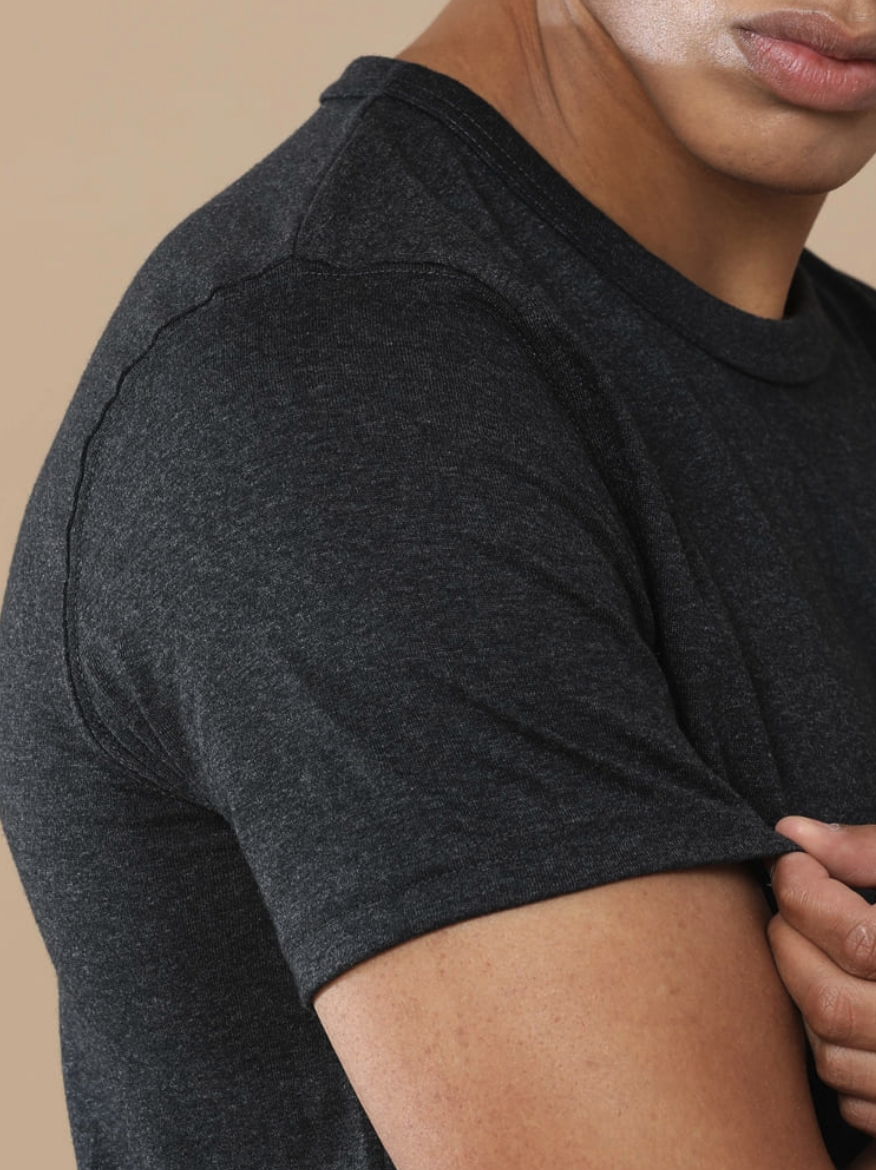 Sustainable Crewneck Charcoal  Melange