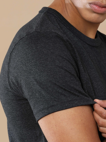 Sustainable Crewneck Charcoal  Melange