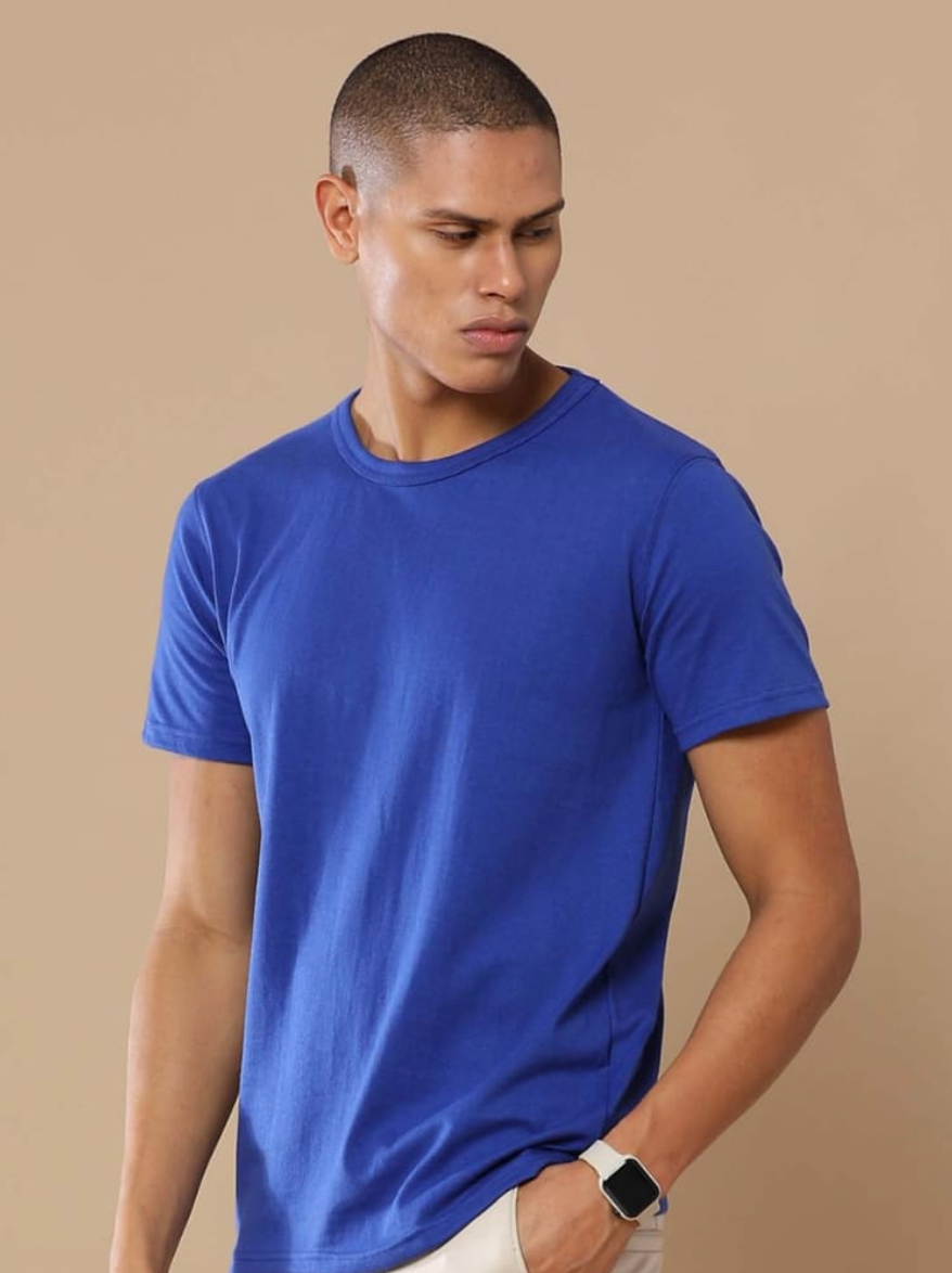 Sustainable Crewneck Heather Blue