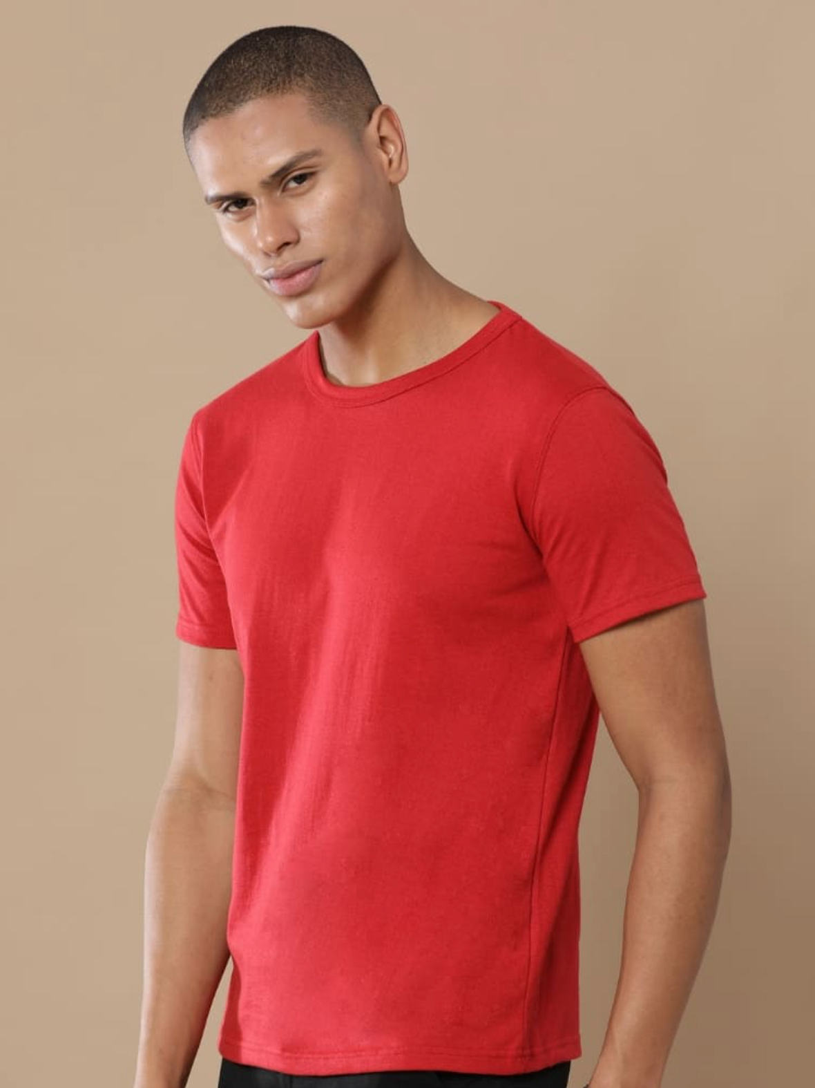 Sustainable Crewneck Heather Red