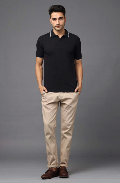 Premium 100% Double-Tucked Cotton Black