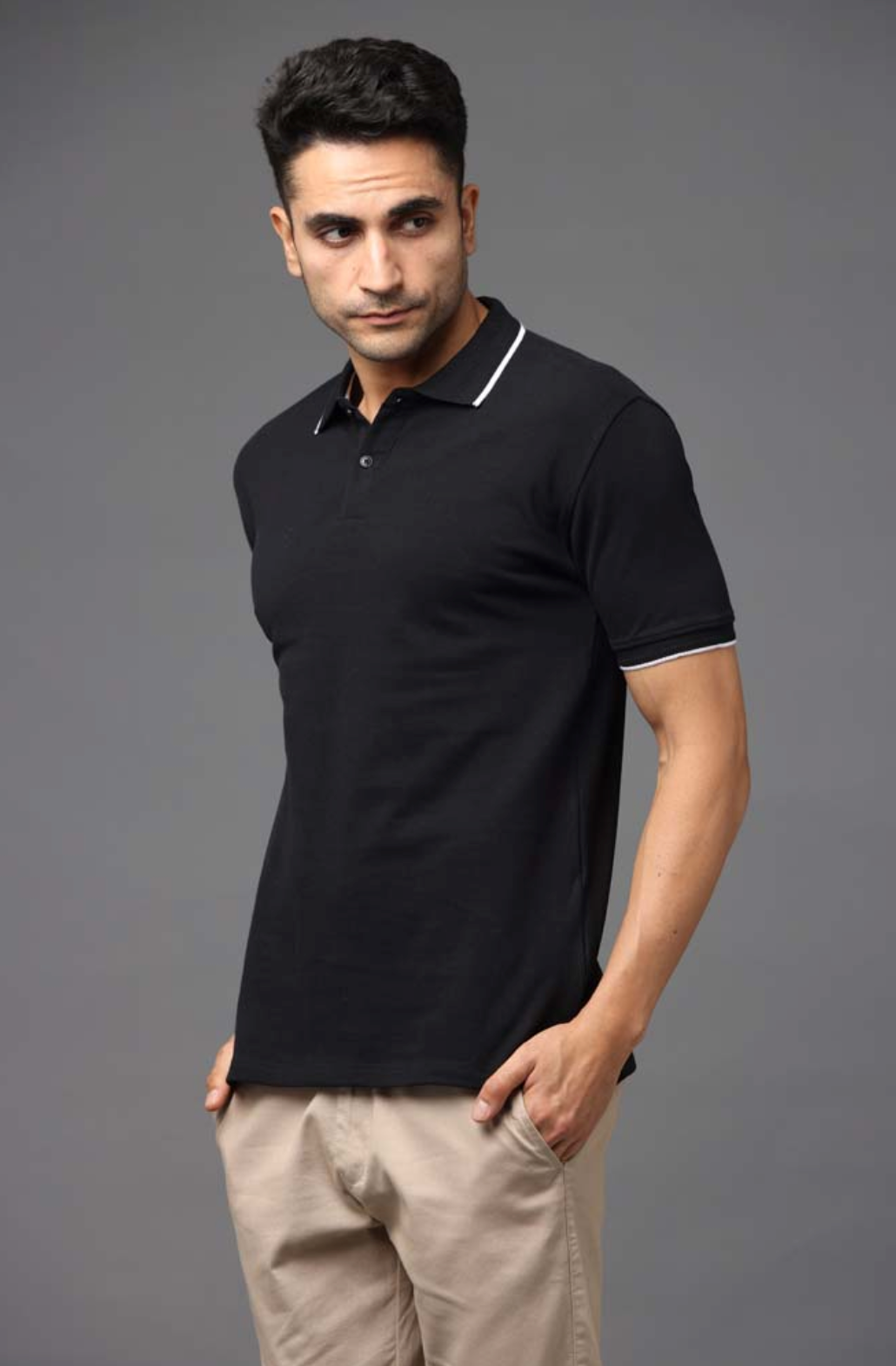 Premium 100% Double-Tucked Cotton Black