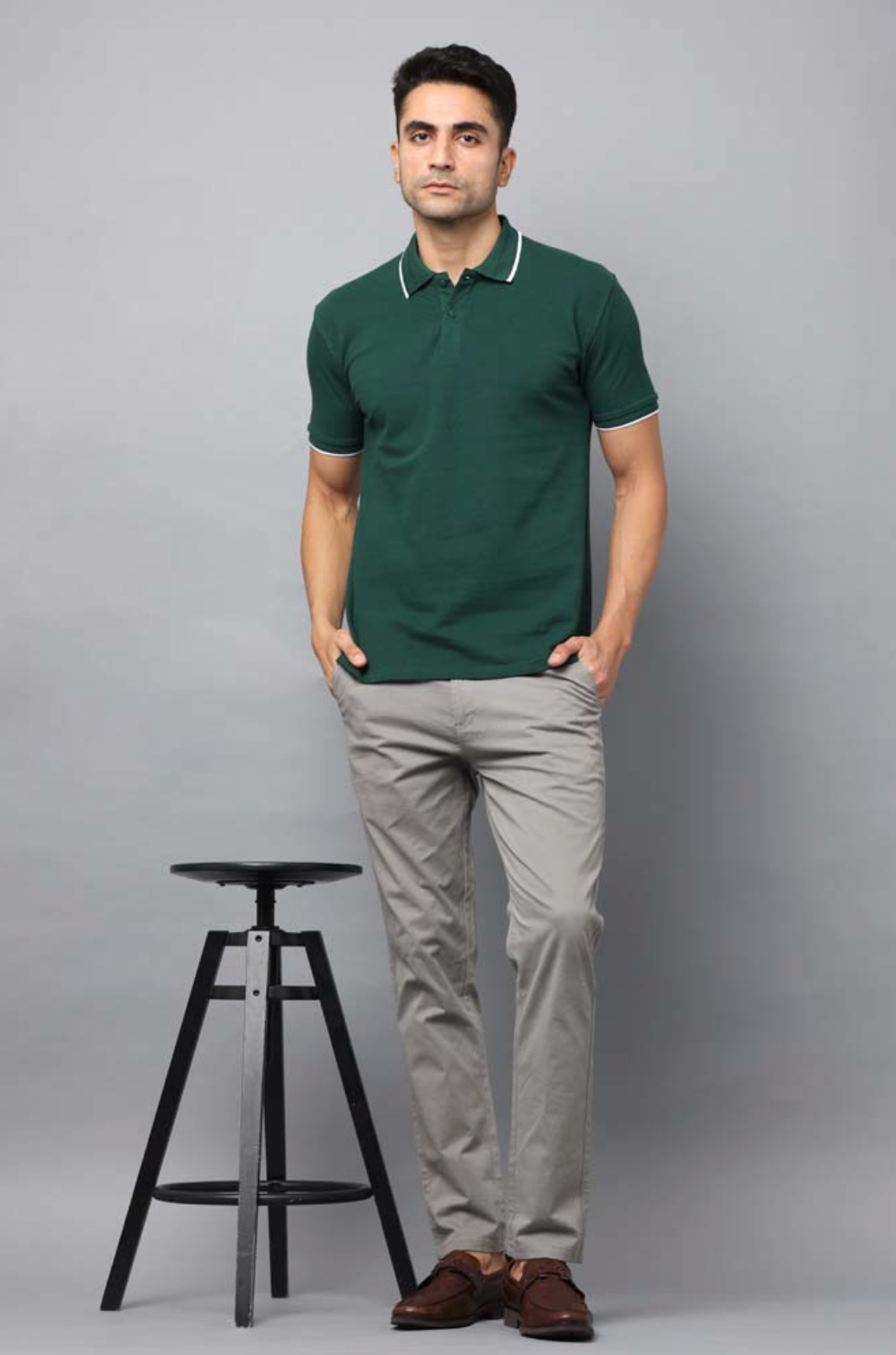 Premium 100% Double-Tucked Cotton Bottle Green