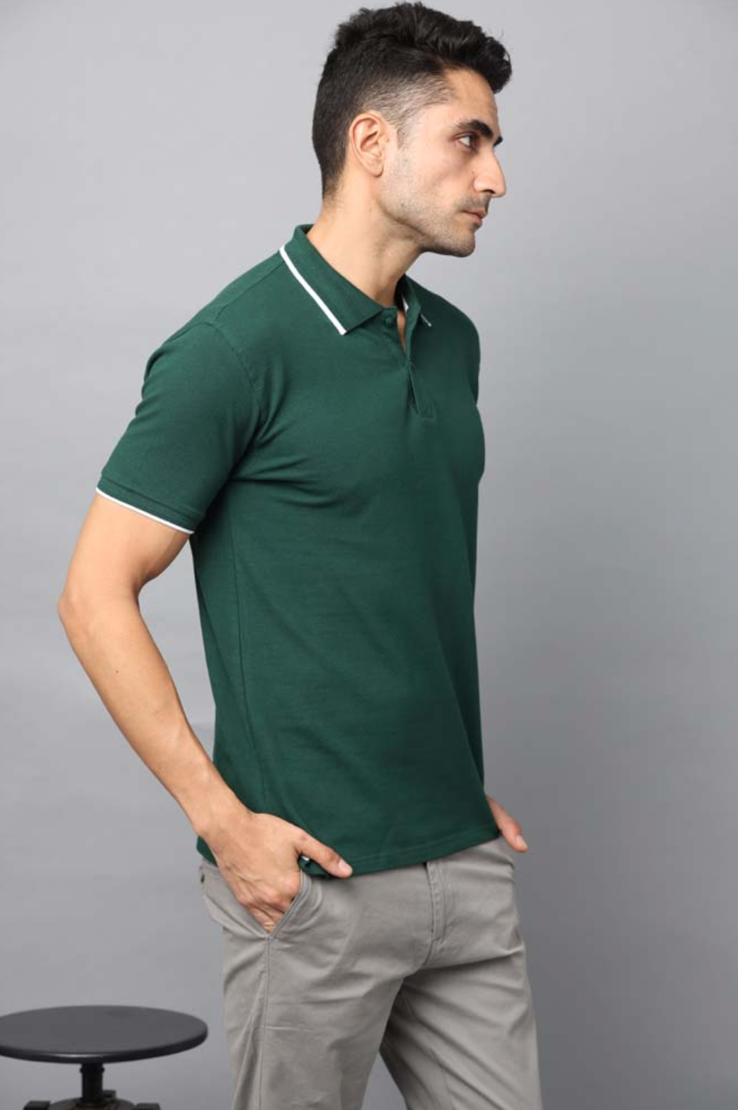 Premium 100% Double-Tucked Cotton Bottle Green