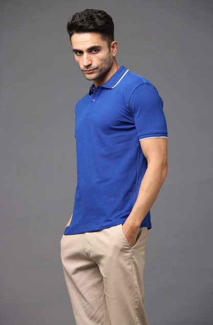Premium 100% Double-Tucked Cotton Imperial Blue