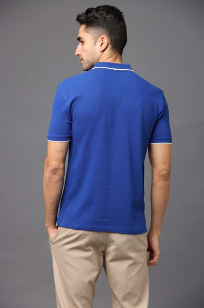 Premium 100% Double-Tucked Cotton Imperial Blue