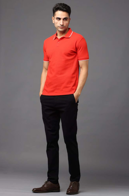 Premium 100% Double-Tucked Cotton Red