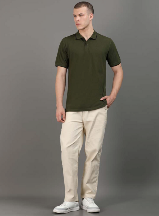 Premium 100% Double-Tucked Cotton Olive Green