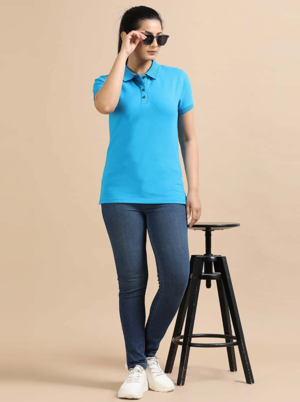 Premium Polos Aqua Blue