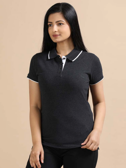 Premium Polos Charchoal Milange