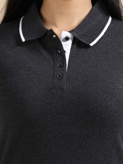 Premium Polos Charchoal Milange