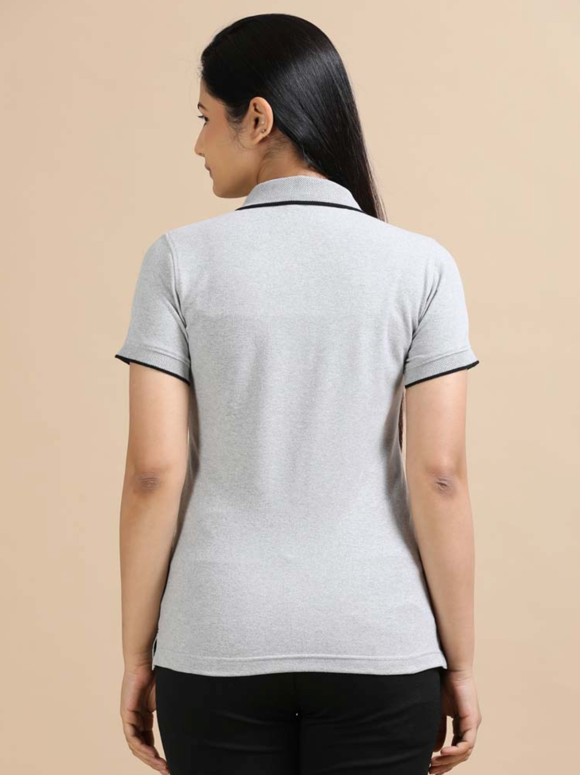 Premium Polos Heather Grey