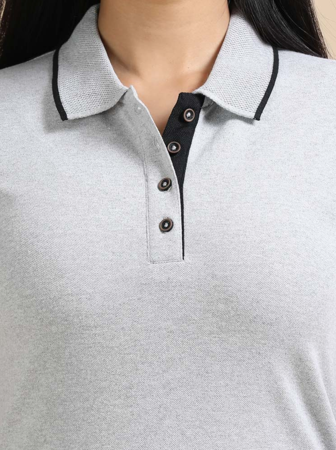 Premium Polos Heather Grey