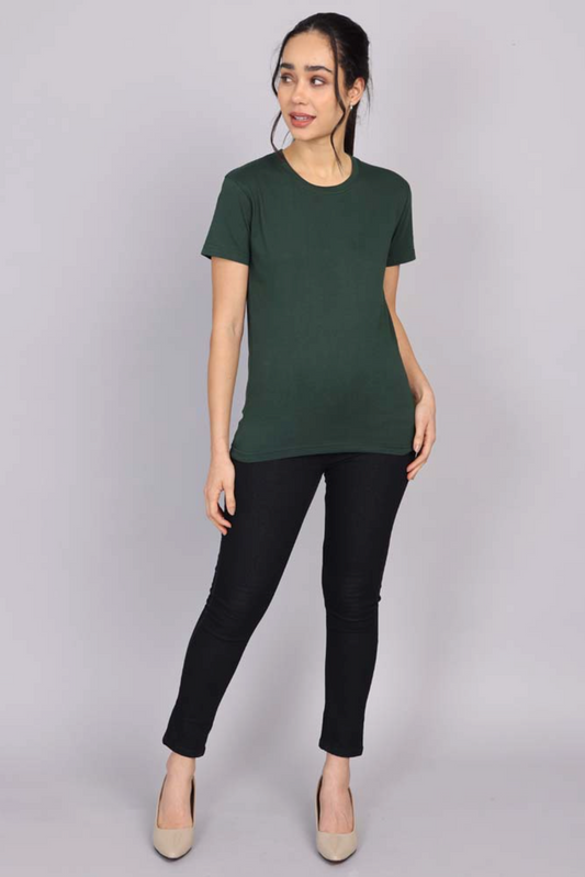 Premium 100% Cotton Bottle Green