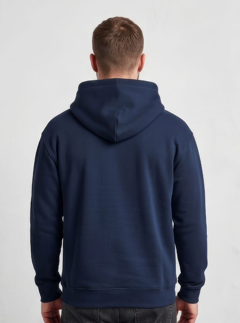Unisex Pullover Hoodie Black & Navy Blue