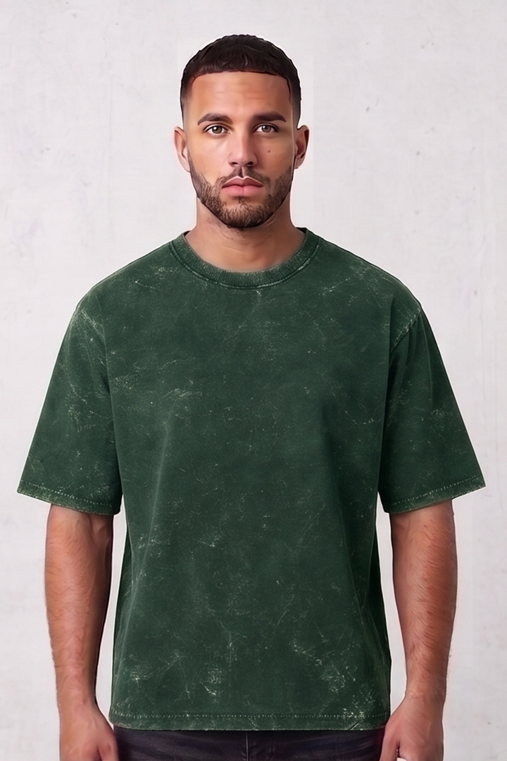 Unisex Acid Washed Oversized Tee