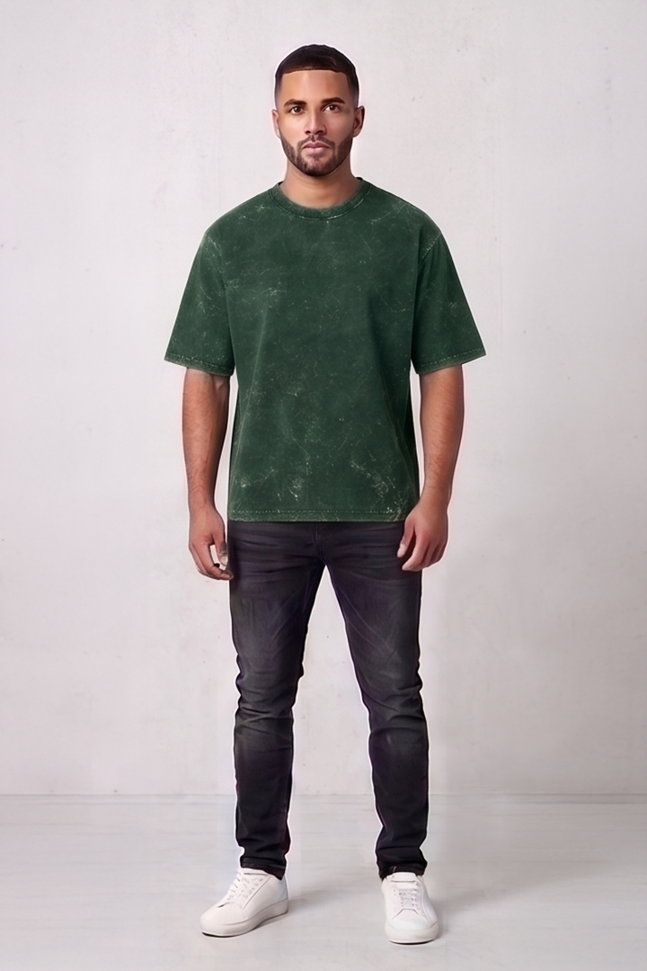 Unisex Acid Washed Oversized Tee